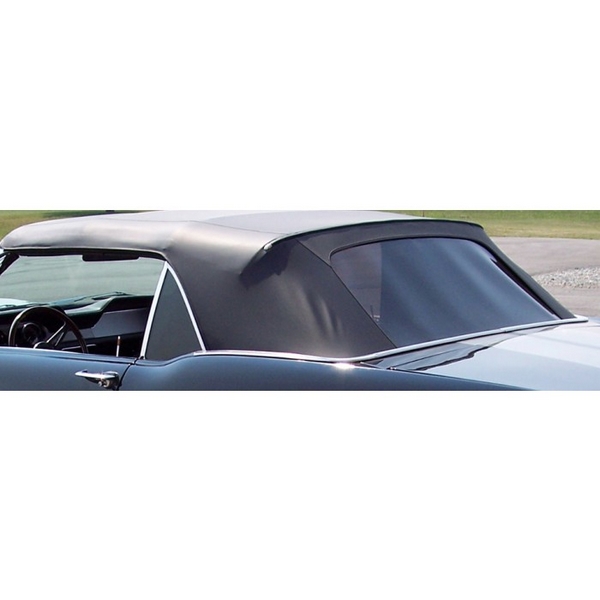 67-68 Mustang Convertible Top-Pinpoint Vinyl-Black
